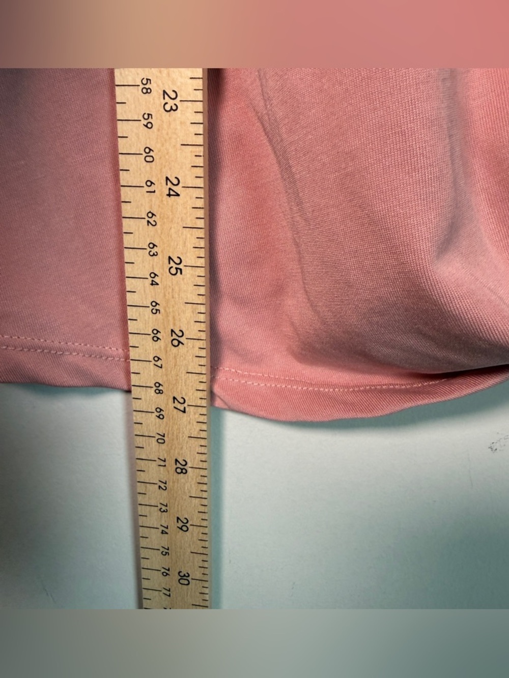 Double Zero Dusty Rose Modal Knot Front Tee Size L Cap Sleeve Soft Casual Top - Picture 8 of 8